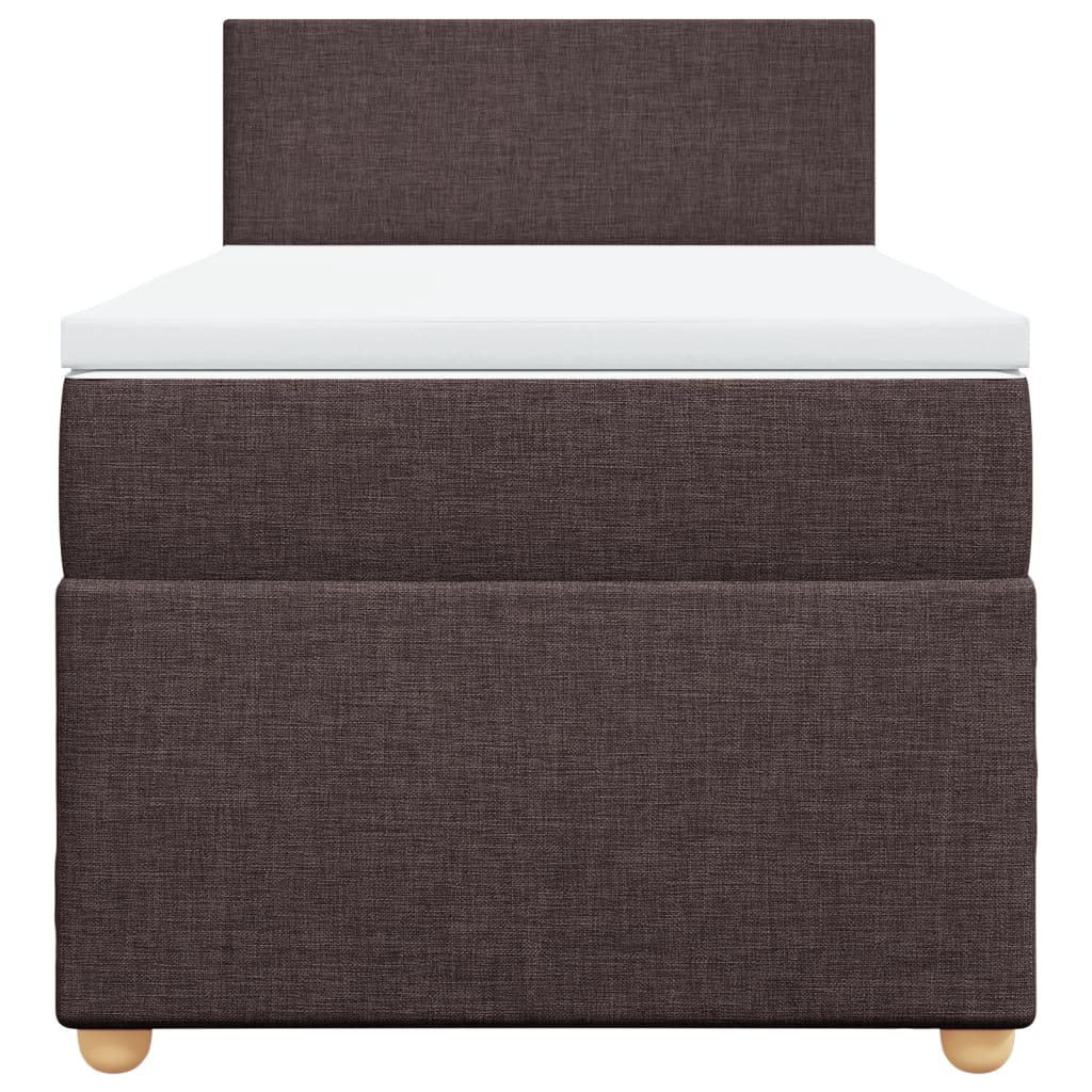 Sommier à lattes de lit avec matelas Marron foncé 90x190 cm - XIOS