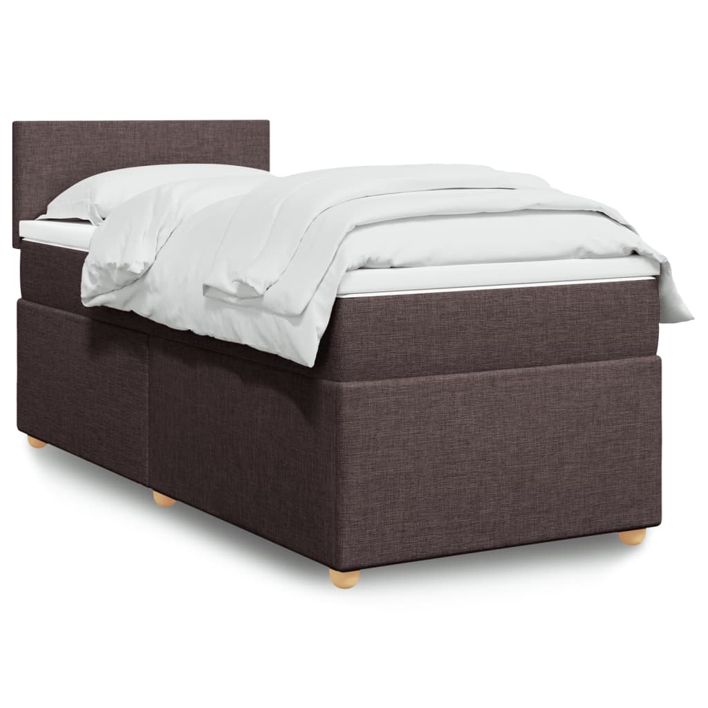 Sommier à lattes de lit avec matelas Marron foncé 90x190 cm - XIOS