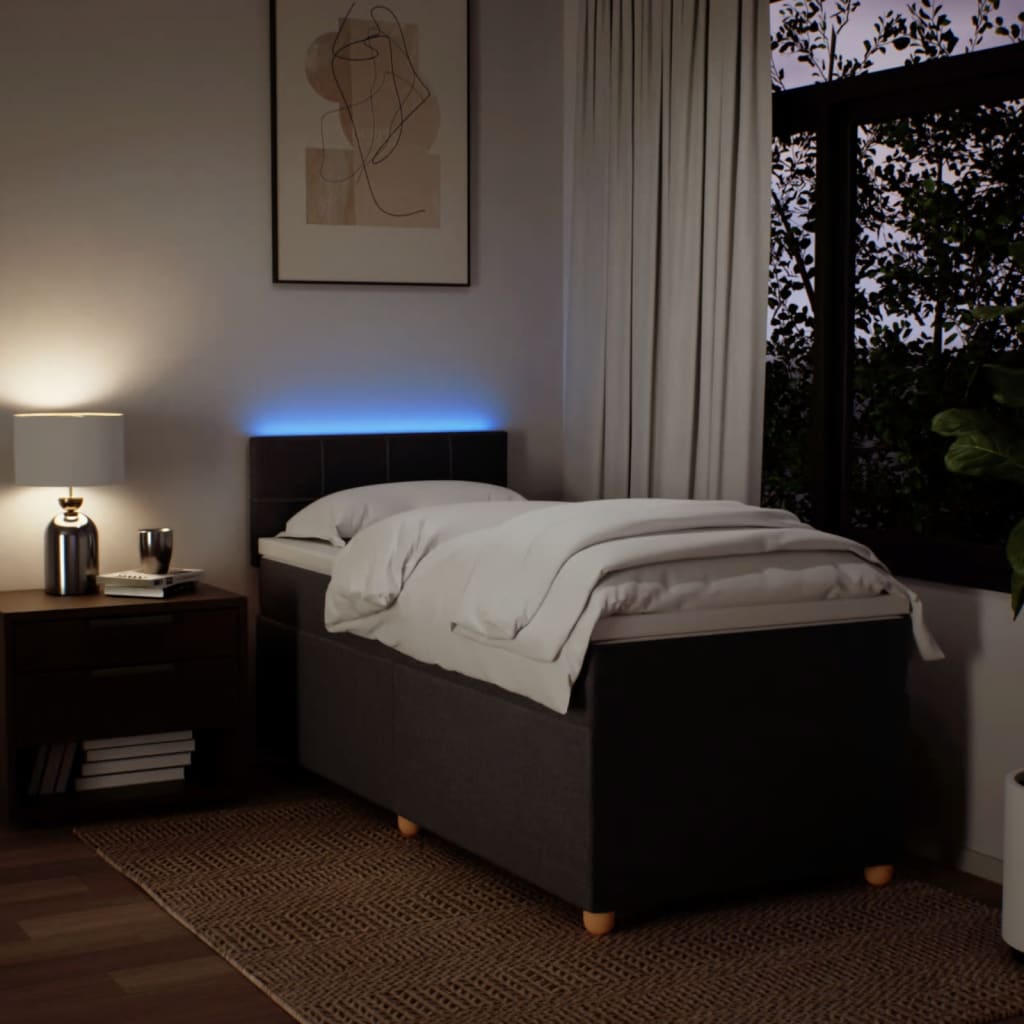 Sommier à lattes de lit avec matelas Marron foncé 90x190 cm - XIOS