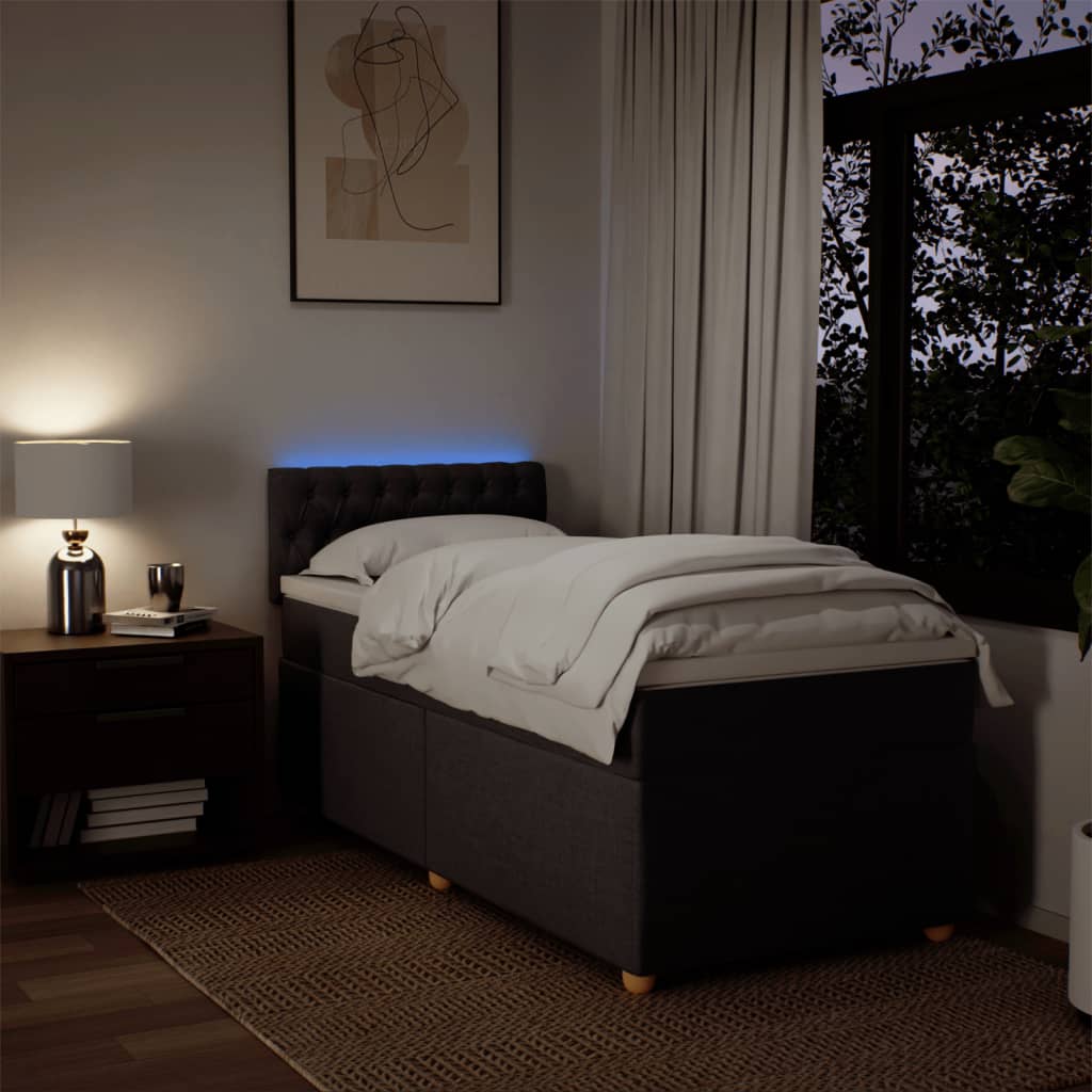 Sommier à lattes de lit avec matelas Marron foncé 90x190 cm - XIOS