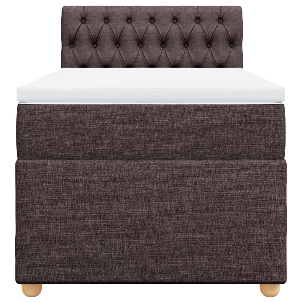 Sommier à lattes de lit avec matelas Marron foncé 90x190 cm - XIOS