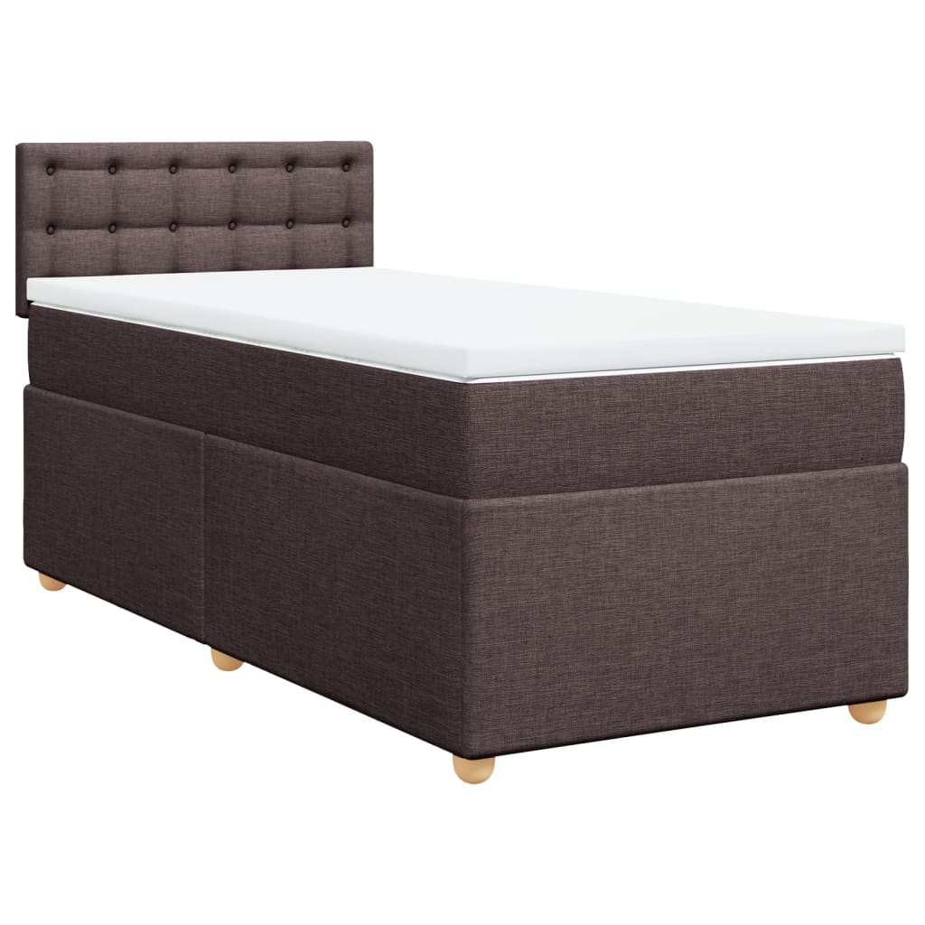 Sommier à lattes de lit avec matelas Marron foncé 90x190 cm - XIOS