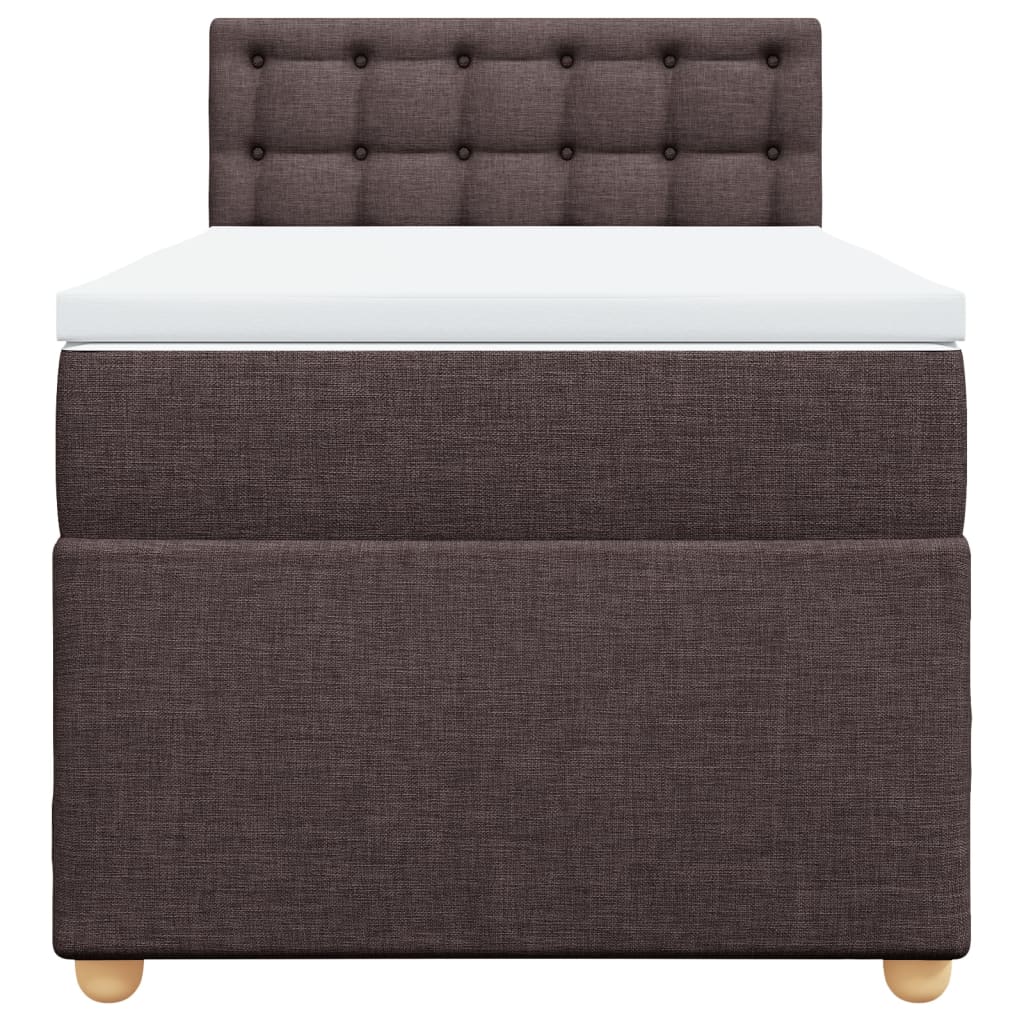 Sommier à lattes de lit avec matelas Marron foncé 90x190 cm - XIOS