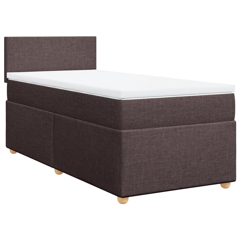 Sommier à lattes de lit avec matelas Marron foncé 90x200 cm - XIOS