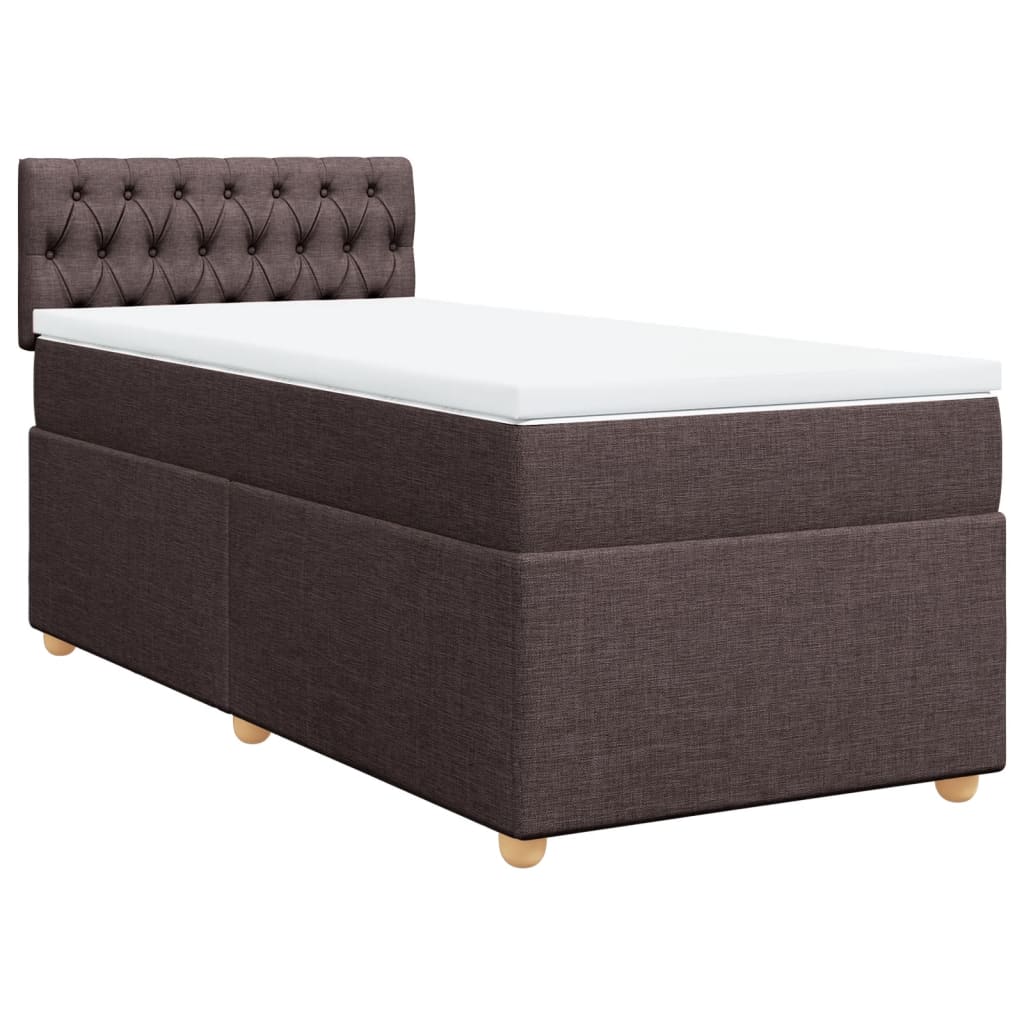 Sommier à lattes de lit avec matelas Marron foncé 90x200 cm - XIOS