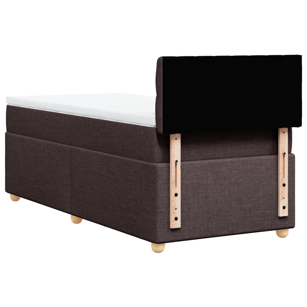 Sommier à lattes de lit avec matelas Marron foncé 90x200 cm - XIOS