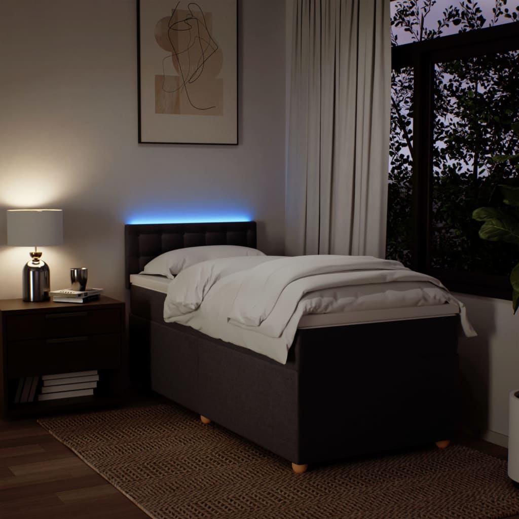 Sommier à lattes de lit avec matelas Marron foncé 90x200 cm - XIOS