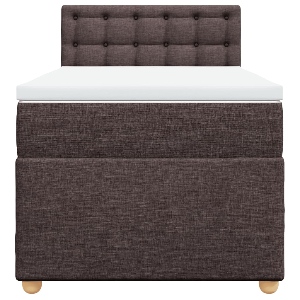 Sommier à lattes de lit avec matelas Marron foncé 90x200 cm - XIOS
