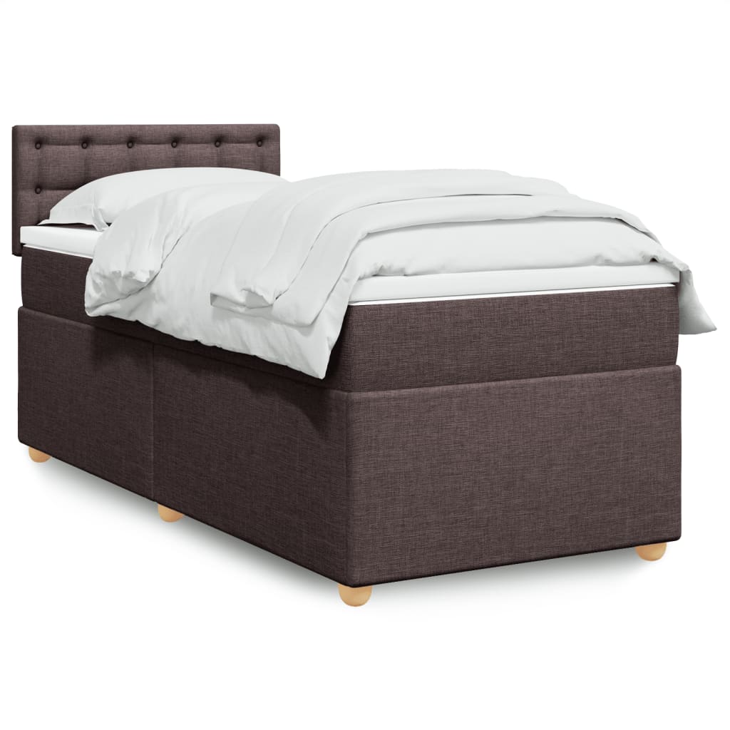 Sommier à lattes de lit avec matelas Marron foncé 90x200 cm - XIOS