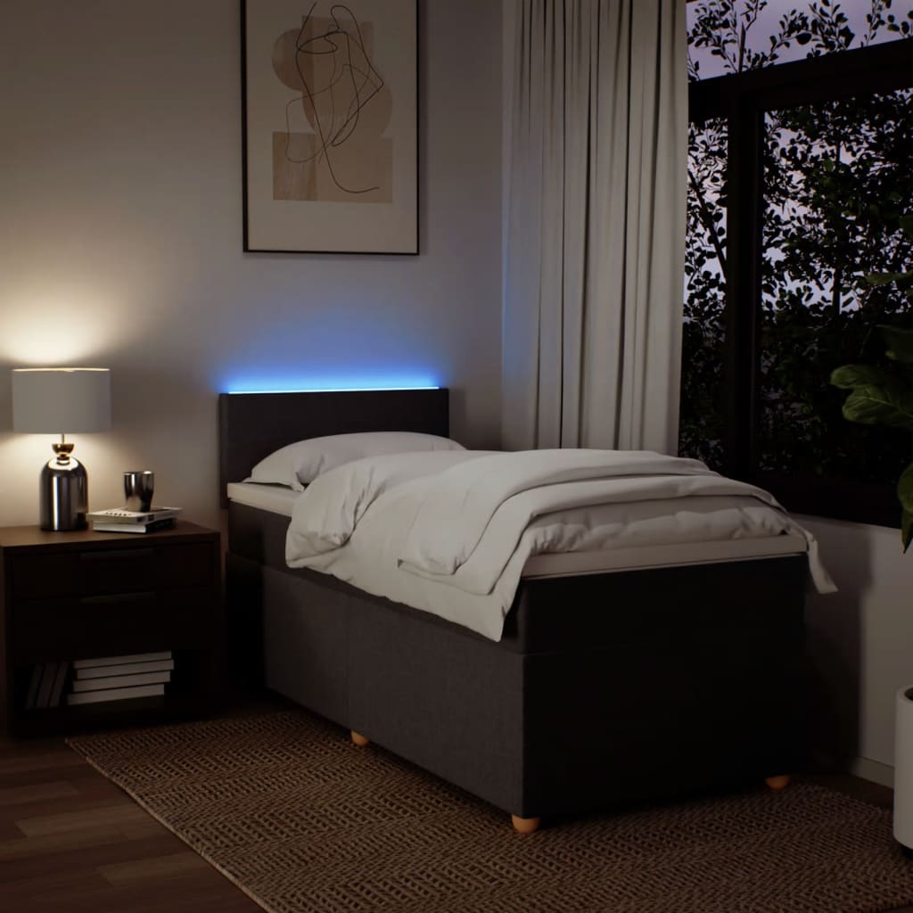 Sommier à lattes de lit avec matelas Marron foncé 100x200 cm - XIOS