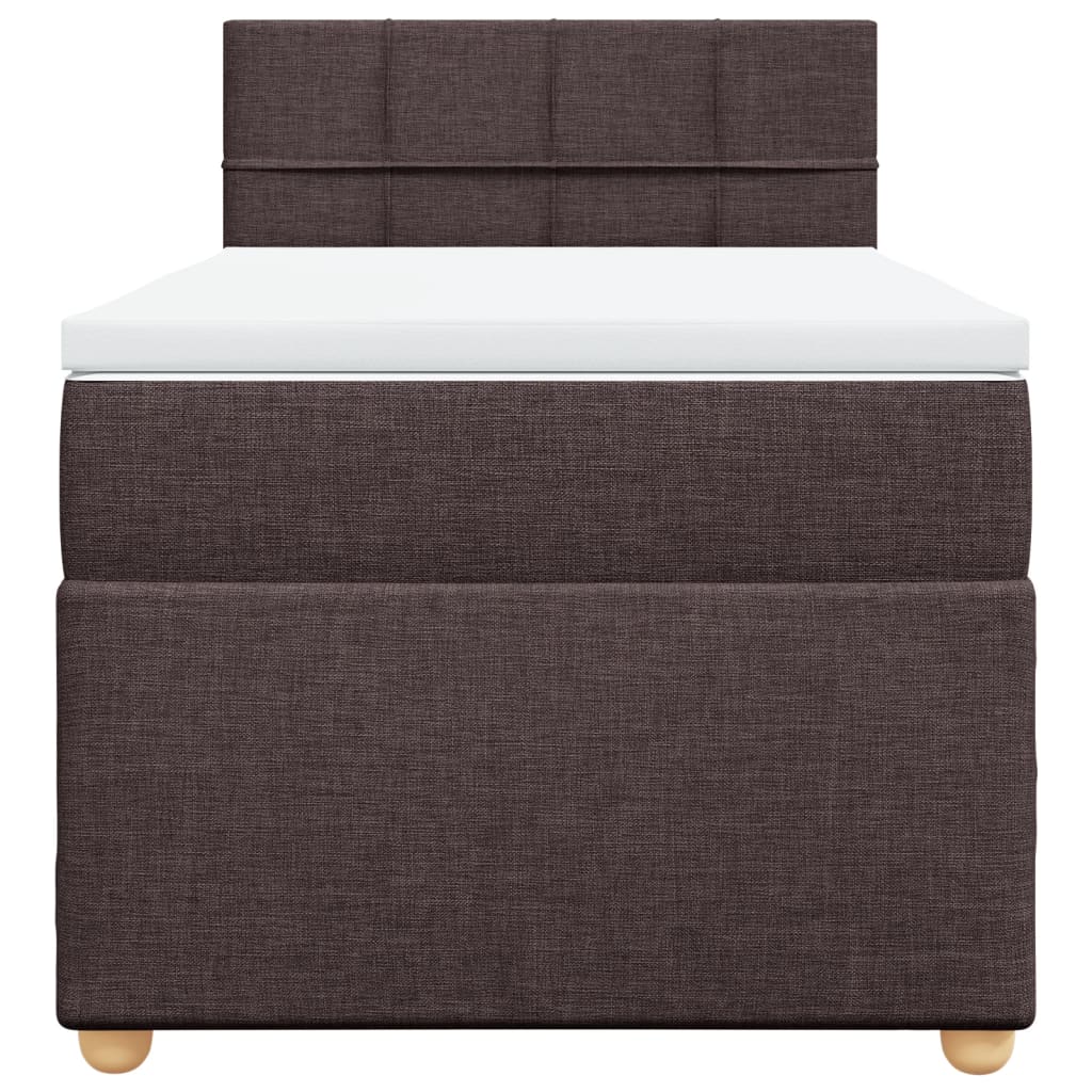 Sommier à lattes de lit avec matelas Marron foncé 100x200 cm - XIOS