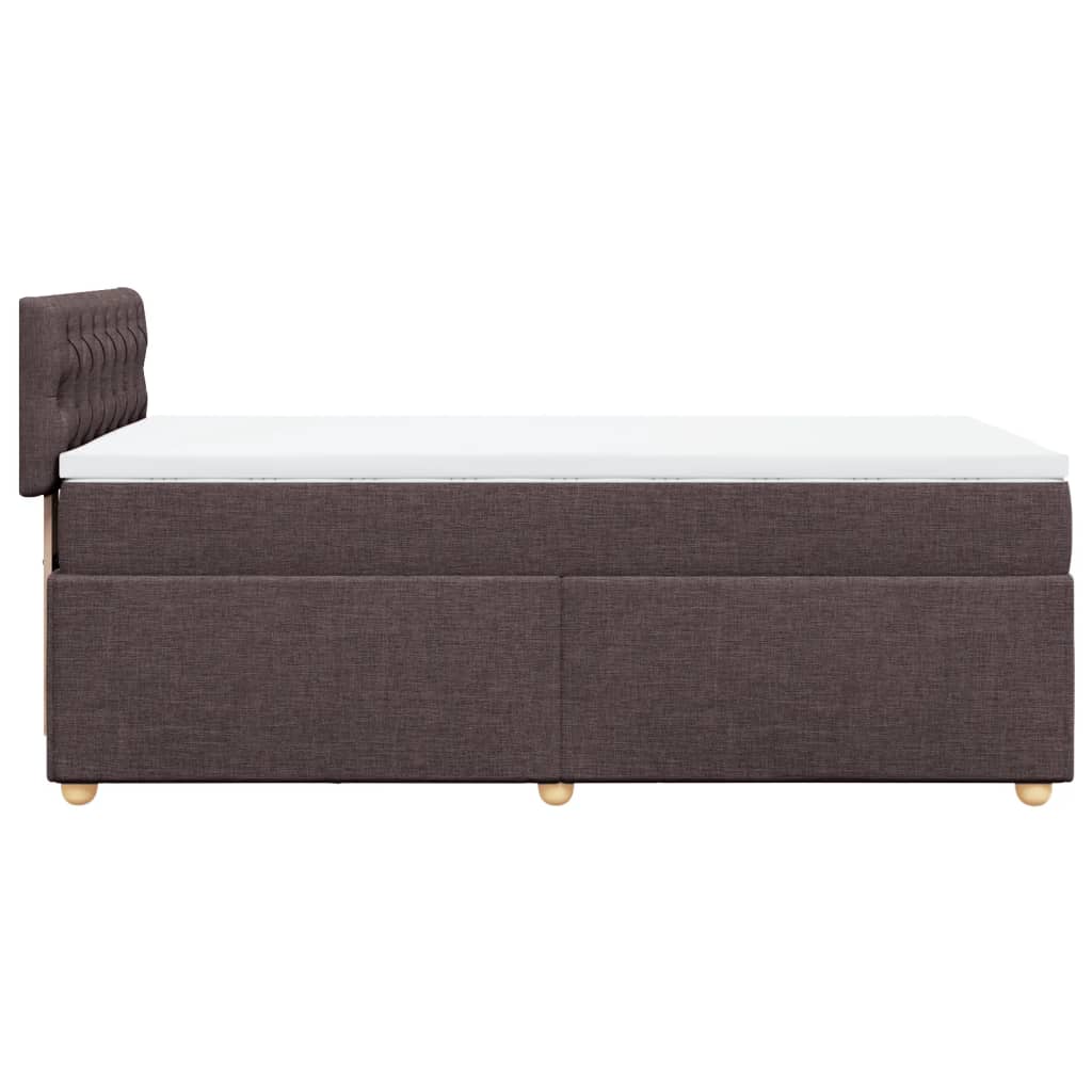Sommier à lattes de lit avec matelas Marron foncé 100x200 cm - XIOS