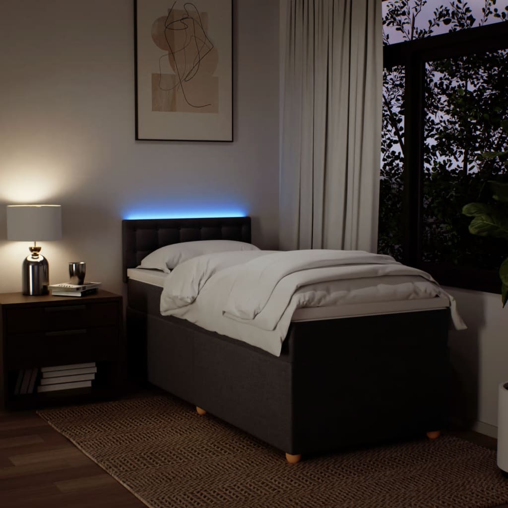Sommier à lattes de lit avec matelas Marron foncé 100x200 cm - XIOS