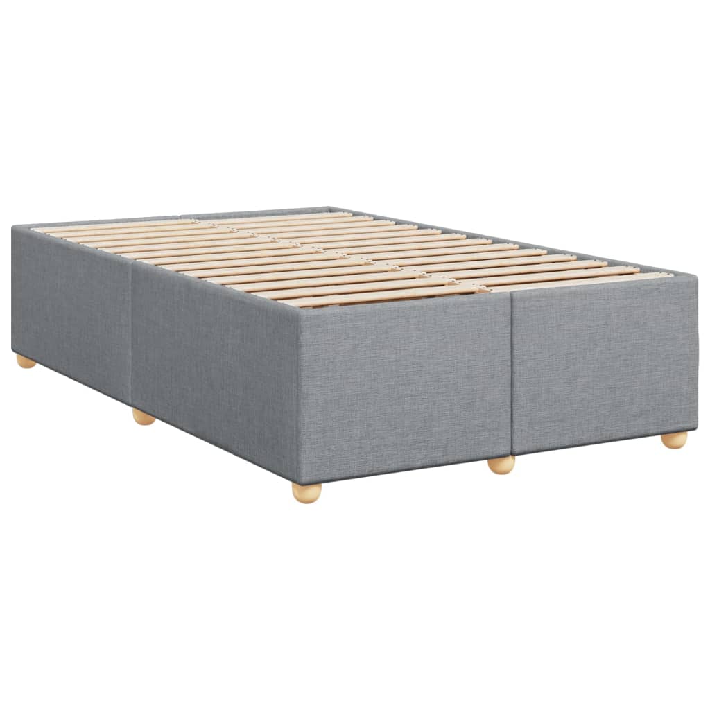 Sommier à lattes de lit avec matelas Gris clair 120x200cm Tissu - XIOS
