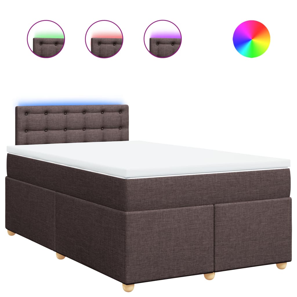 Sommier à lattes de lit avec matelas Marron foncé 120x200 cm - XIOS