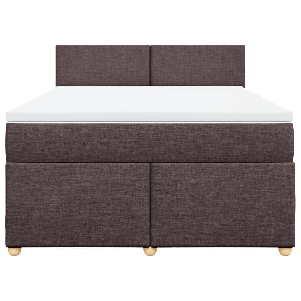 Sommier à lattes de lit avec matelas Marron foncé 140x190 cm - XIOS