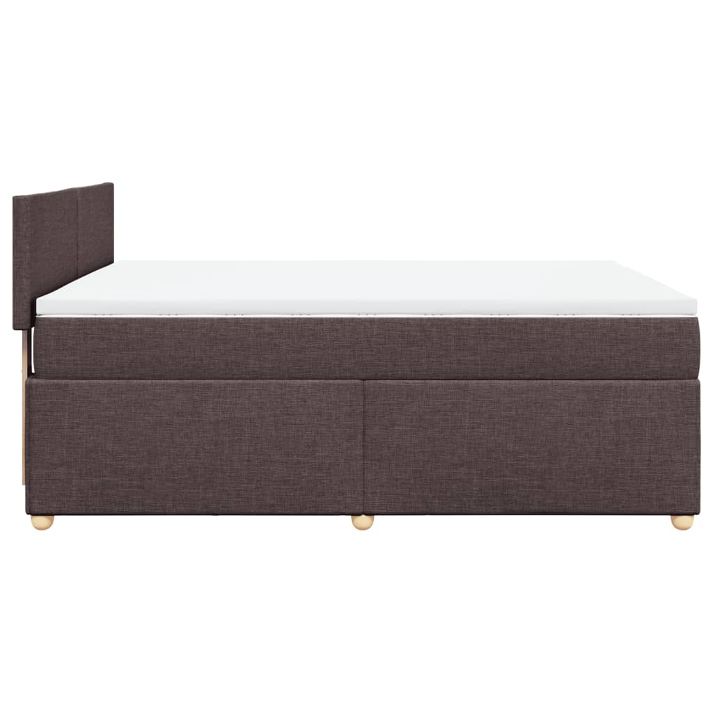 Sommier à lattes de lit avec matelas Marron foncé 140x190 cm - XIOS