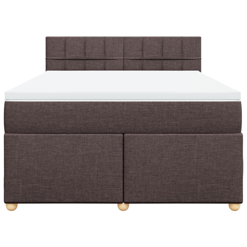 Sommier à lattes de lit avec matelas Marron foncé 140x190 cm - XIOS