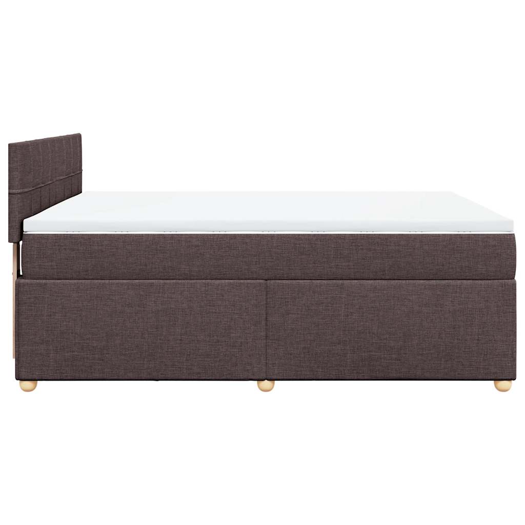 Sommier à lattes de lit avec matelas Marron foncé 140x190 cm - XIOS