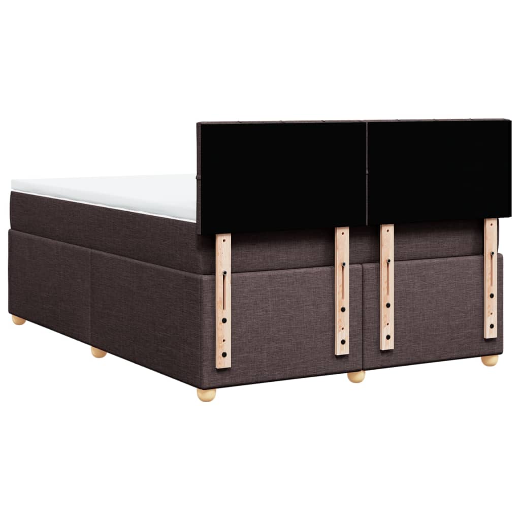 Sommier à lattes de lit avec matelas Marron foncé 140x190 cm - XIOS