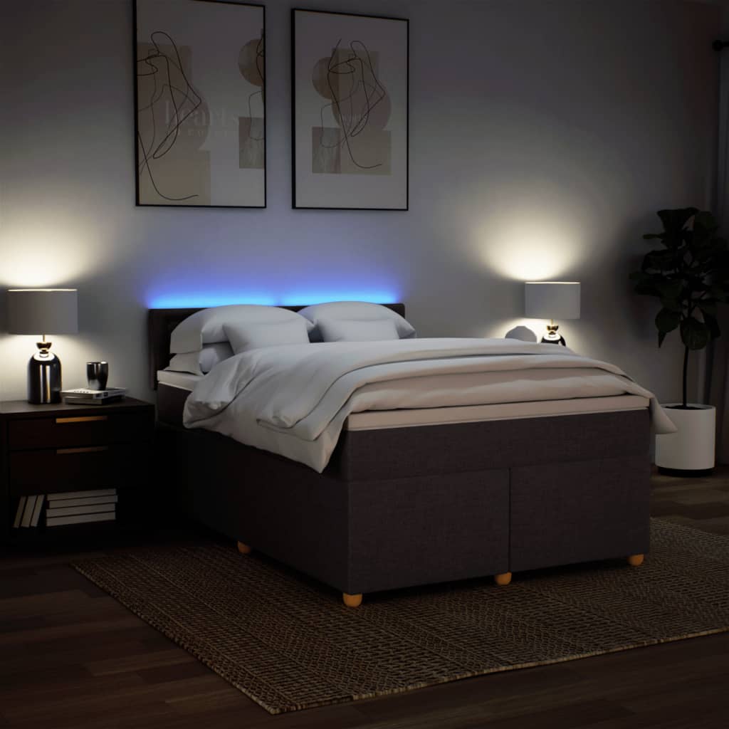 Sommier à lattes de lit avec matelas Marron foncé 140x190 cm - XIOS