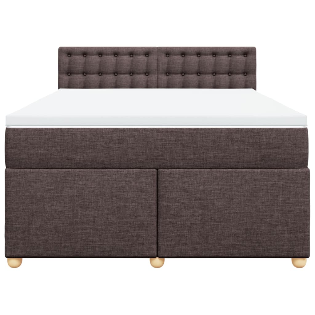 Sommier à lattes de lit avec matelas Marron foncé 140x190 cm - XIOS