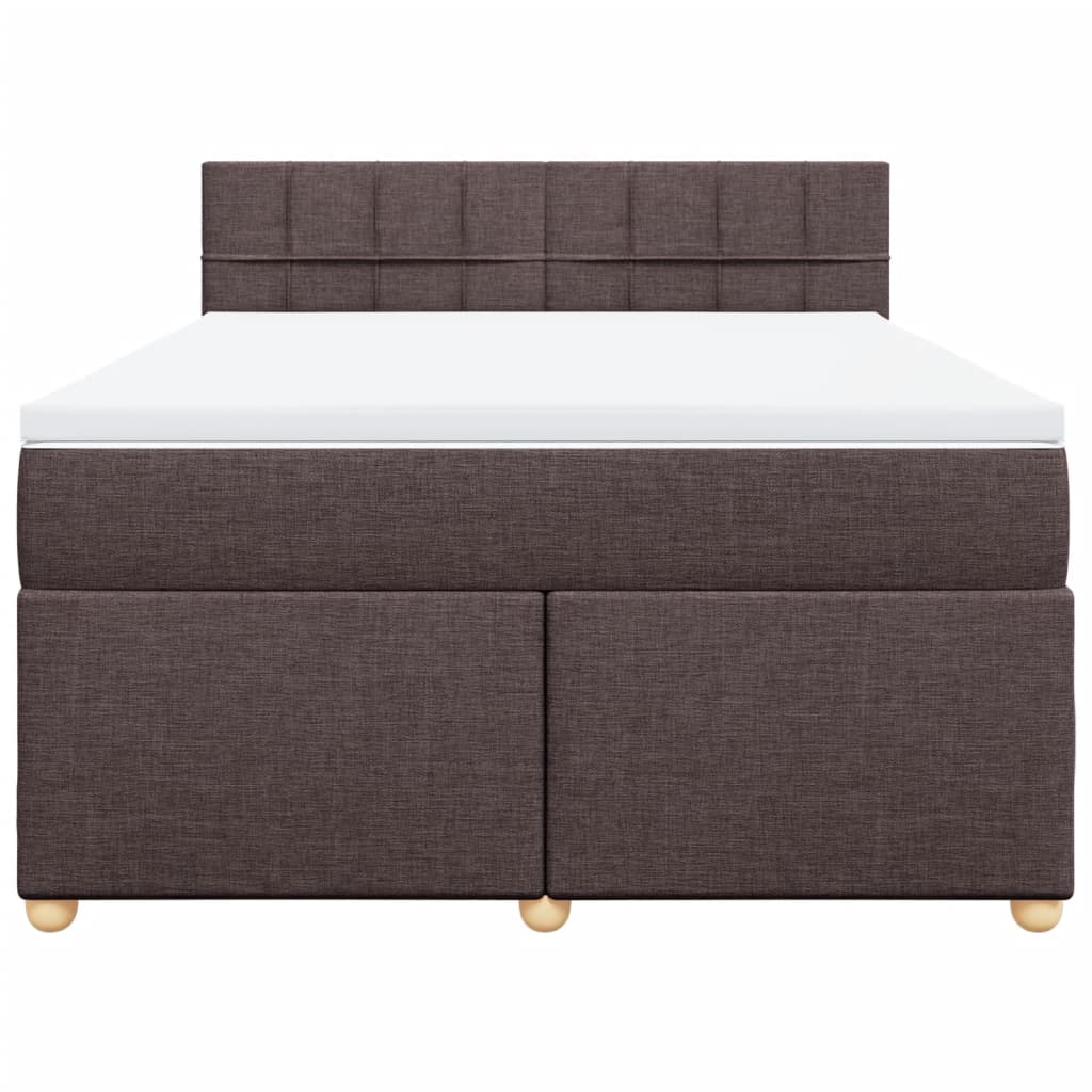 Sommier à lattes de lit avec matelas Marron foncé 140x200 cm - XIOS