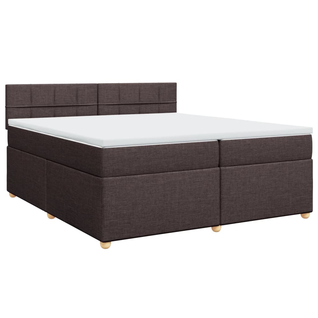 Sommier à lattes de lit avec matelas Marron foncé 200x200 cm - XIOS