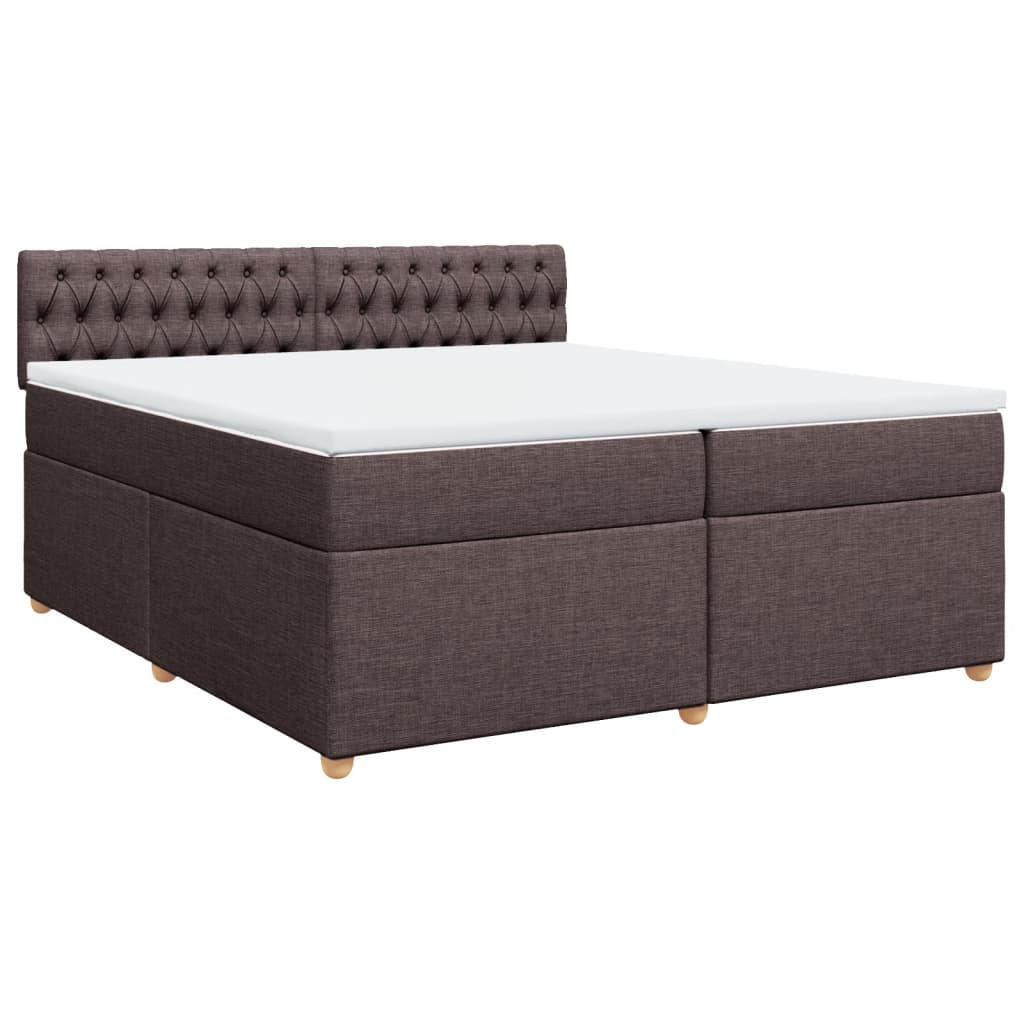 Sommier à lattes de lit avec matelas Marron foncé 200x200 cm - XIOS