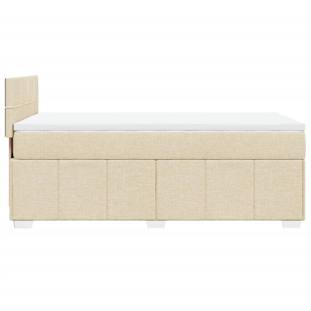 Sommier à lattes de lit avec matelas Crème 80x200 cm Tissu - XIOS
