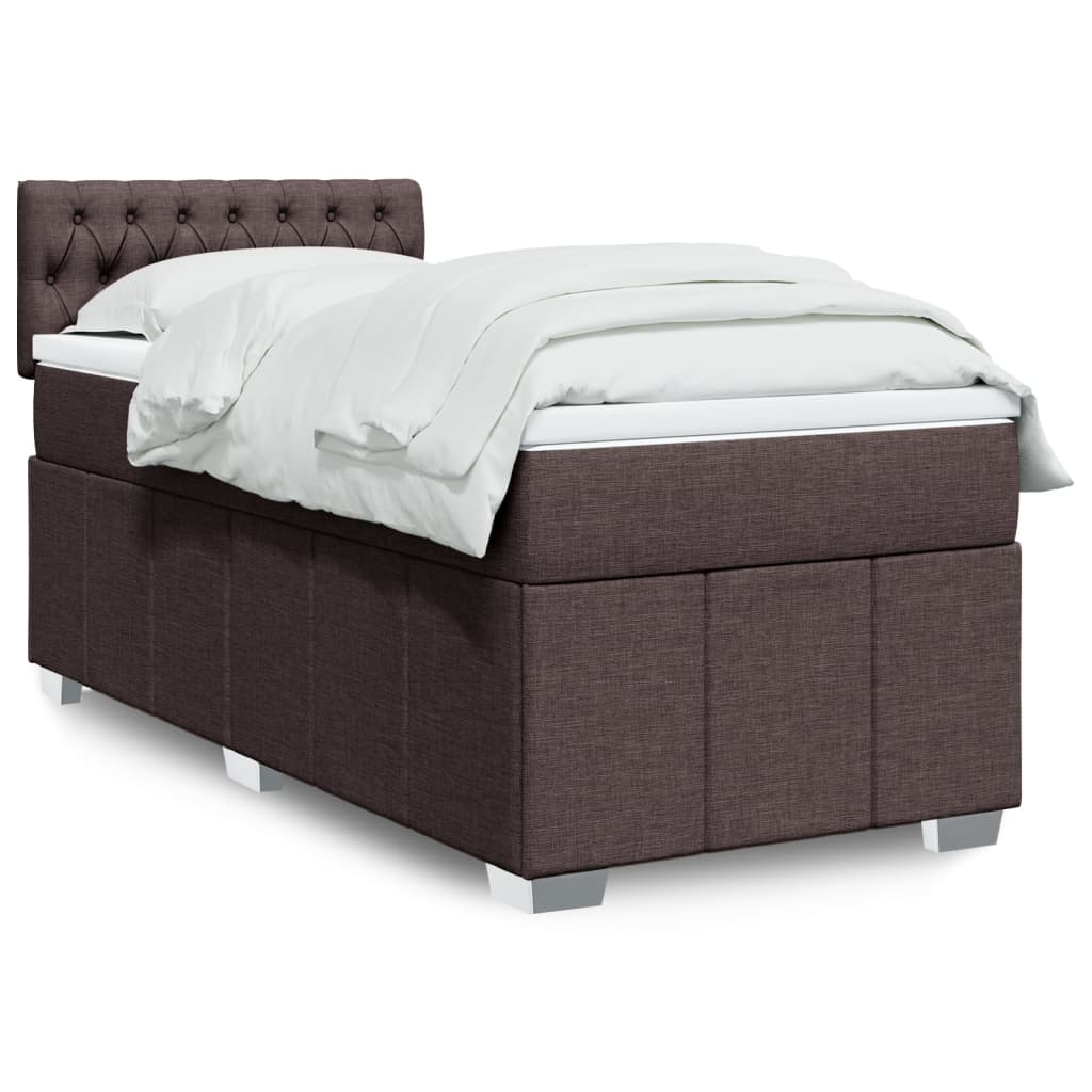 Sommier à lattes de lit avec matelas Marron foncé 90x200 cm - XIOS