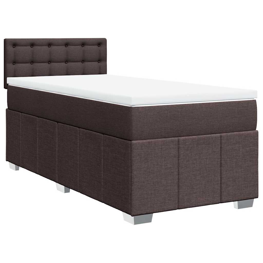 Sommier à lattes de lit avec matelas Marron foncé 90x200 cm - XIOS
