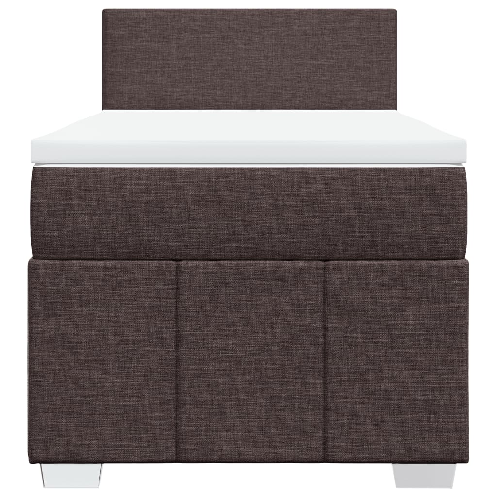 Sommier à lattes de lit avec matelas Marron foncé 100x200 cm - XIOS