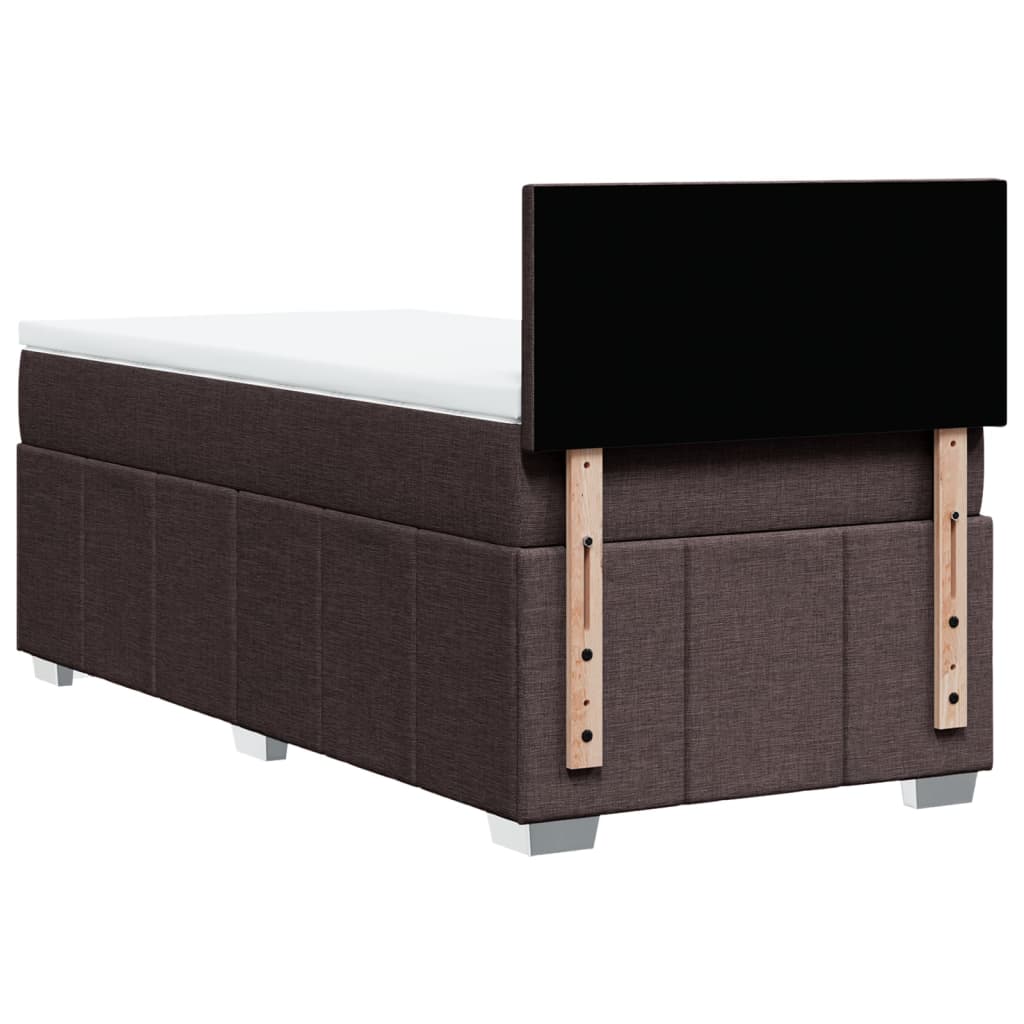 Sommier à lattes de lit avec matelas Marron foncé 100x200 cm - XIOS