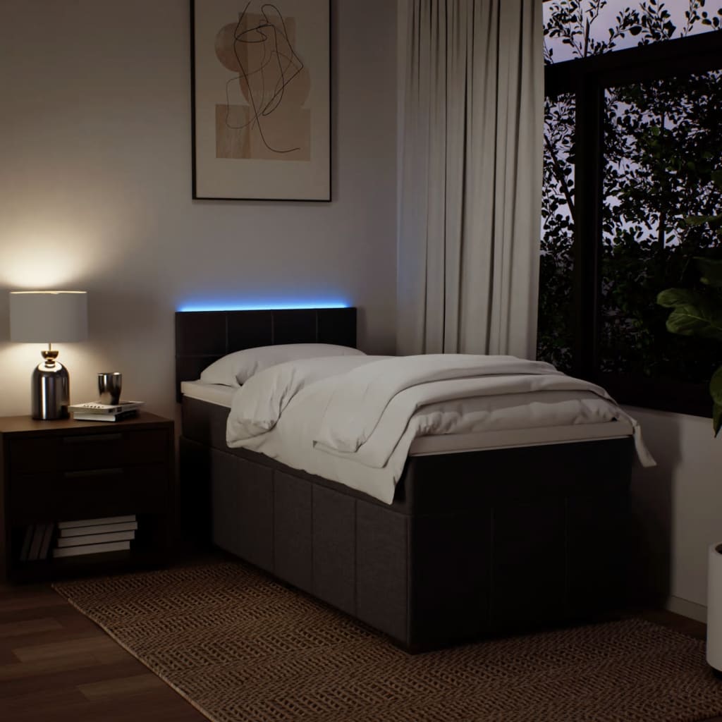 Sommier à lattes de lit avec matelas Marron foncé 100x200 cm - XIOS