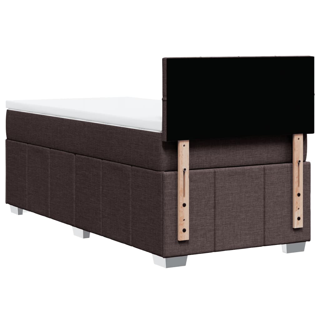 Sommier à lattes de lit avec matelas Marron foncé 100x200 cm - XIOS
