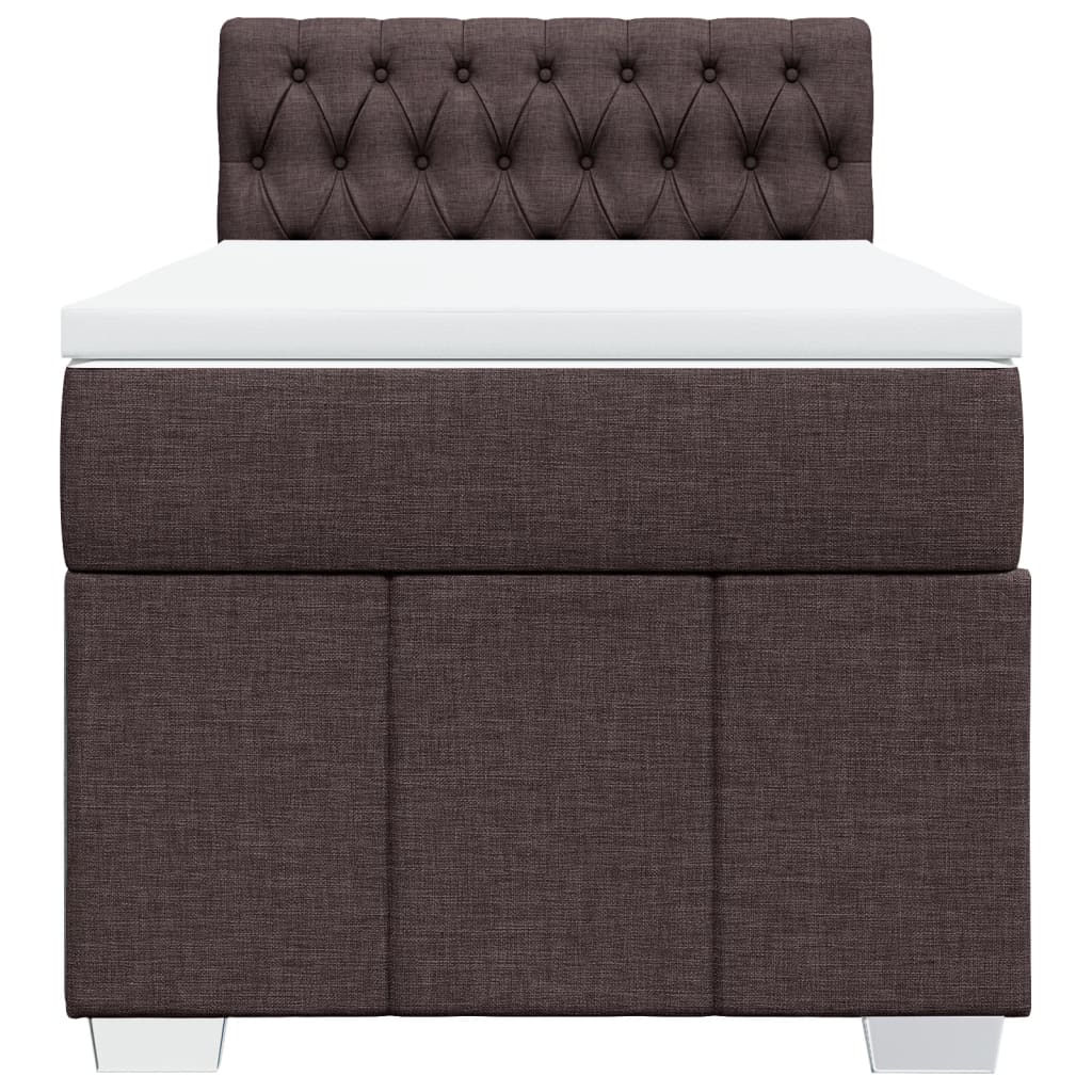 Sommier à lattes de lit avec matelas Marron foncé 100x200 cm - XIOS