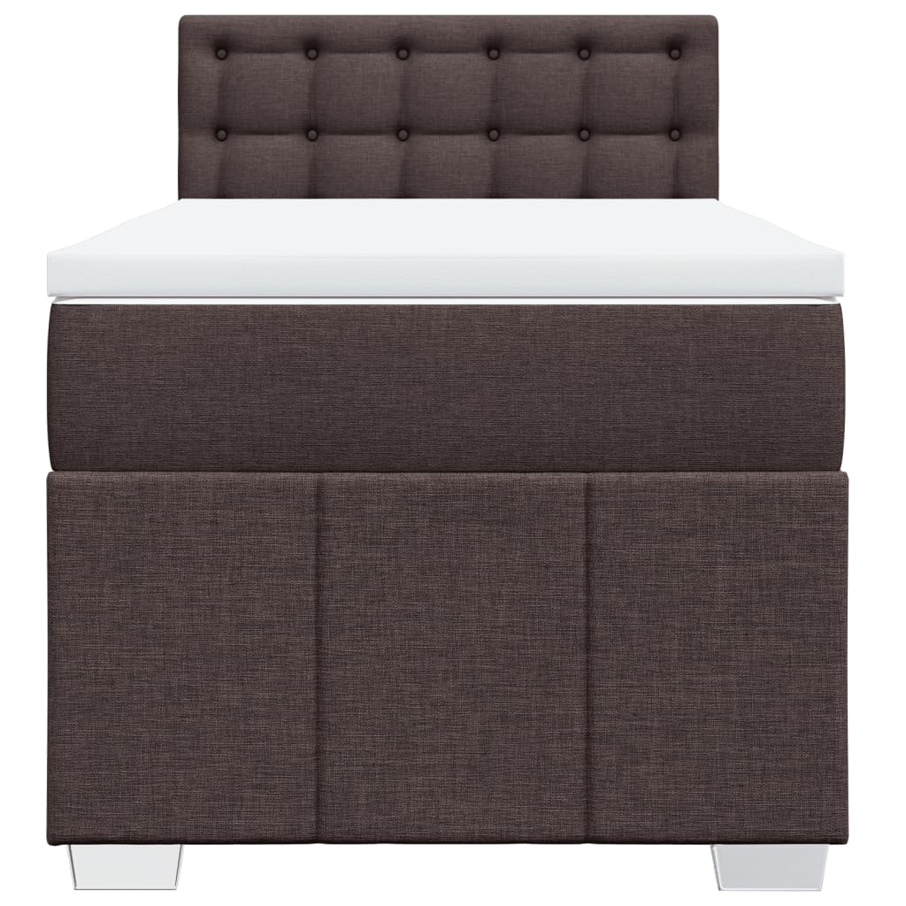 Sommier à lattes de lit avec matelas Marron foncé 100x200 cm - XIOS