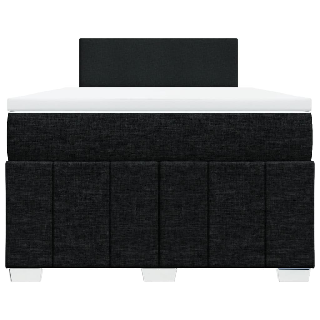 Sommier à lattes de lit avec matelas Noir 120x200 cm Tissu - XIOS