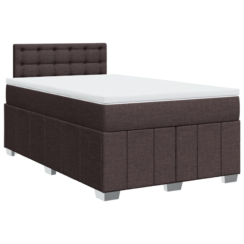 Sommier à lattes de lit avec matelas Marron foncé 120x200 cm - XIOS