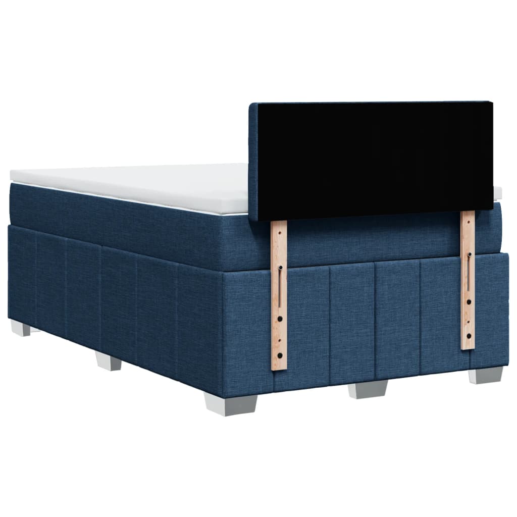 Sommier à lattes de lit avec matelas Bleu 120x200 cm Tissu - XIOS