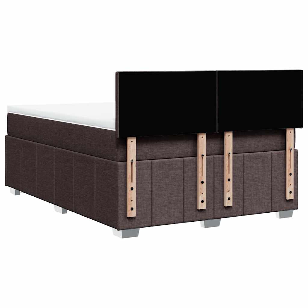 Sommier à lattes de lit avec matelas Marron foncé 140x190 cm - XIOS