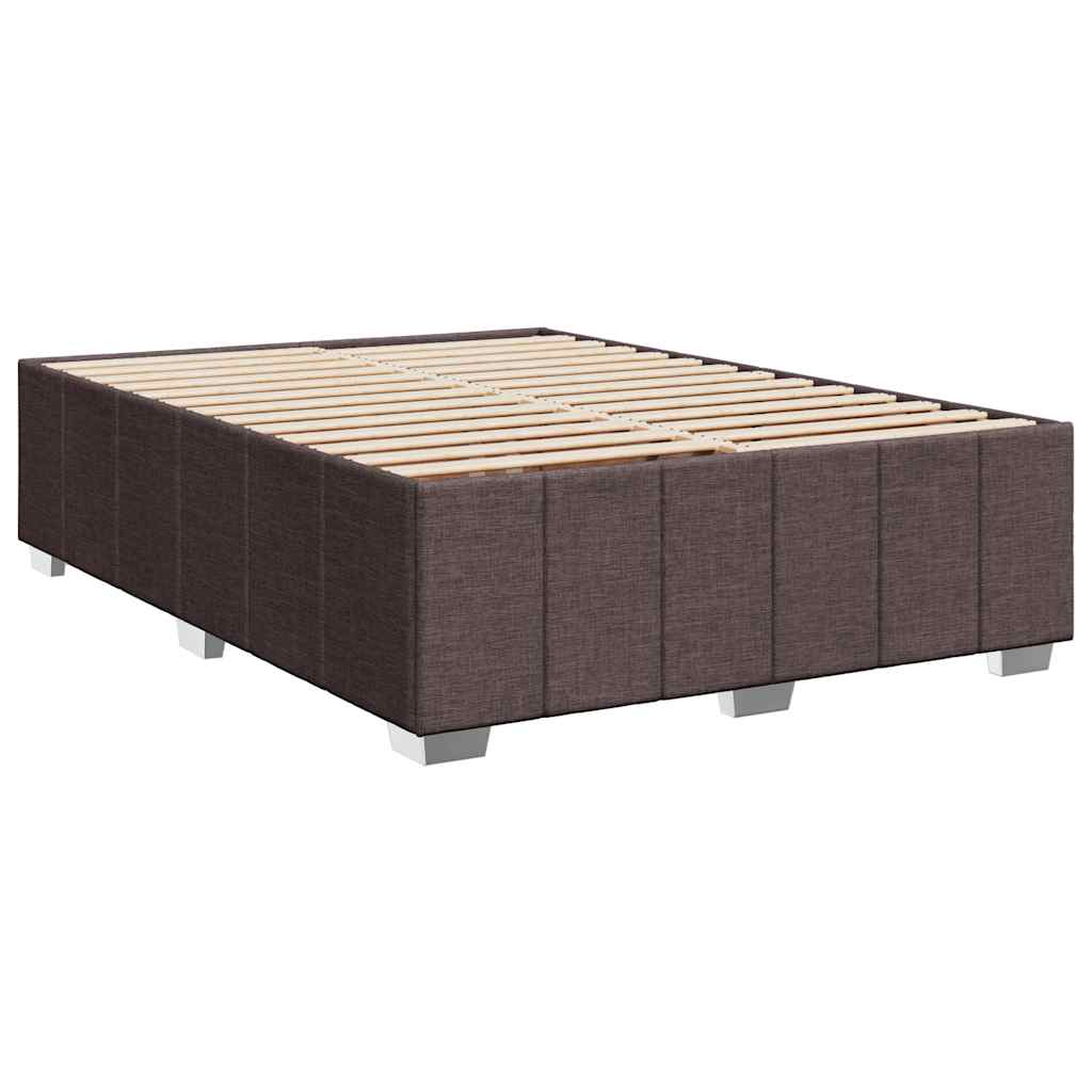 Sommier à lattes de lit avec matelas Marron foncé 140x190 cm - XIOS