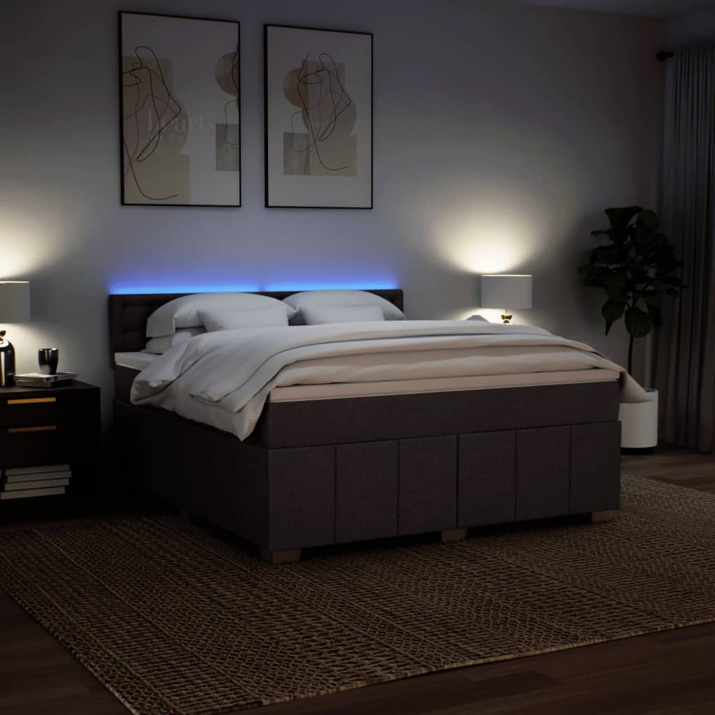 Sommier à lattes de lit avec matelas Marron foncé 180x200 cm - XIOS