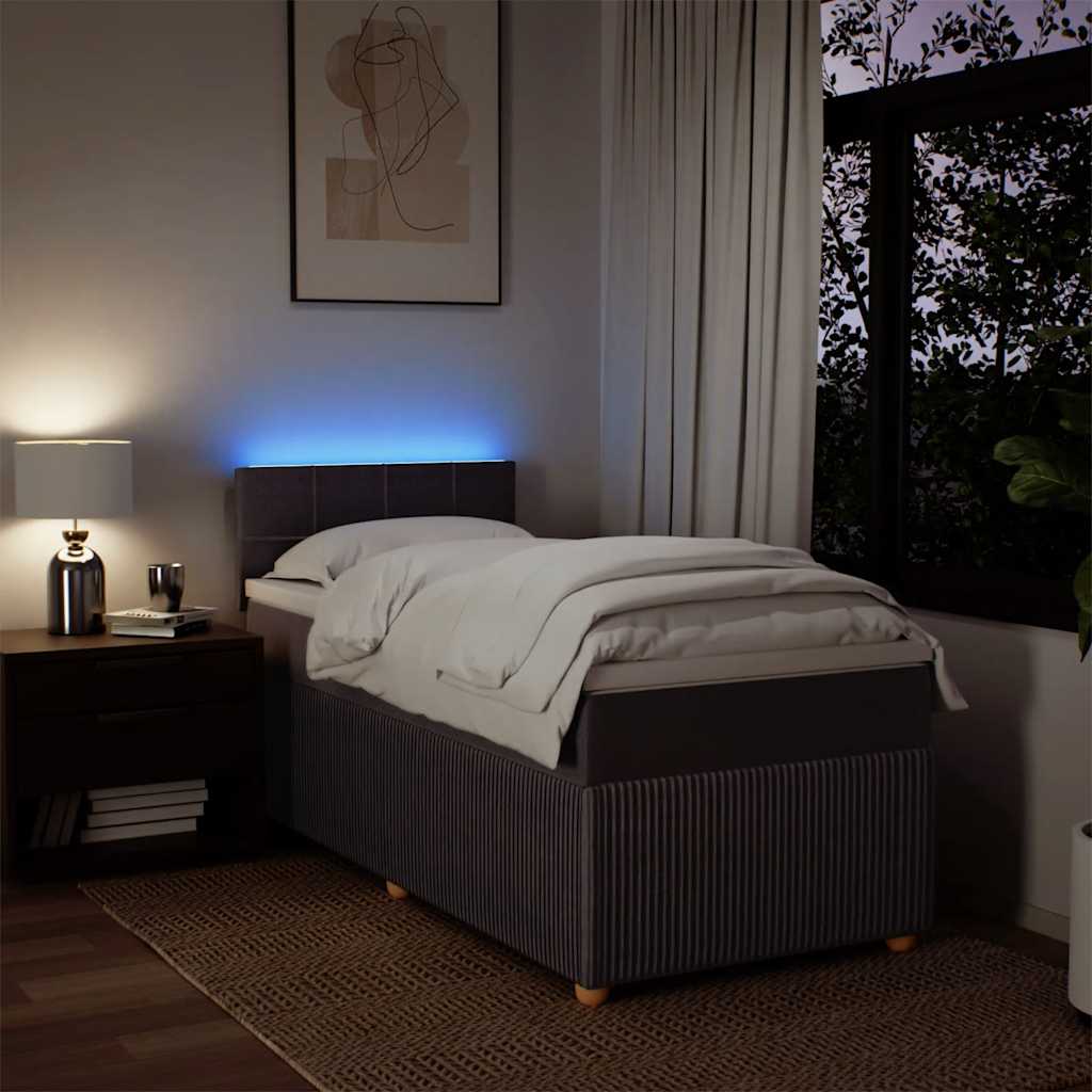 Sommier à lattes de lit avec matelas Marron foncé 80x200 cm - XIOS