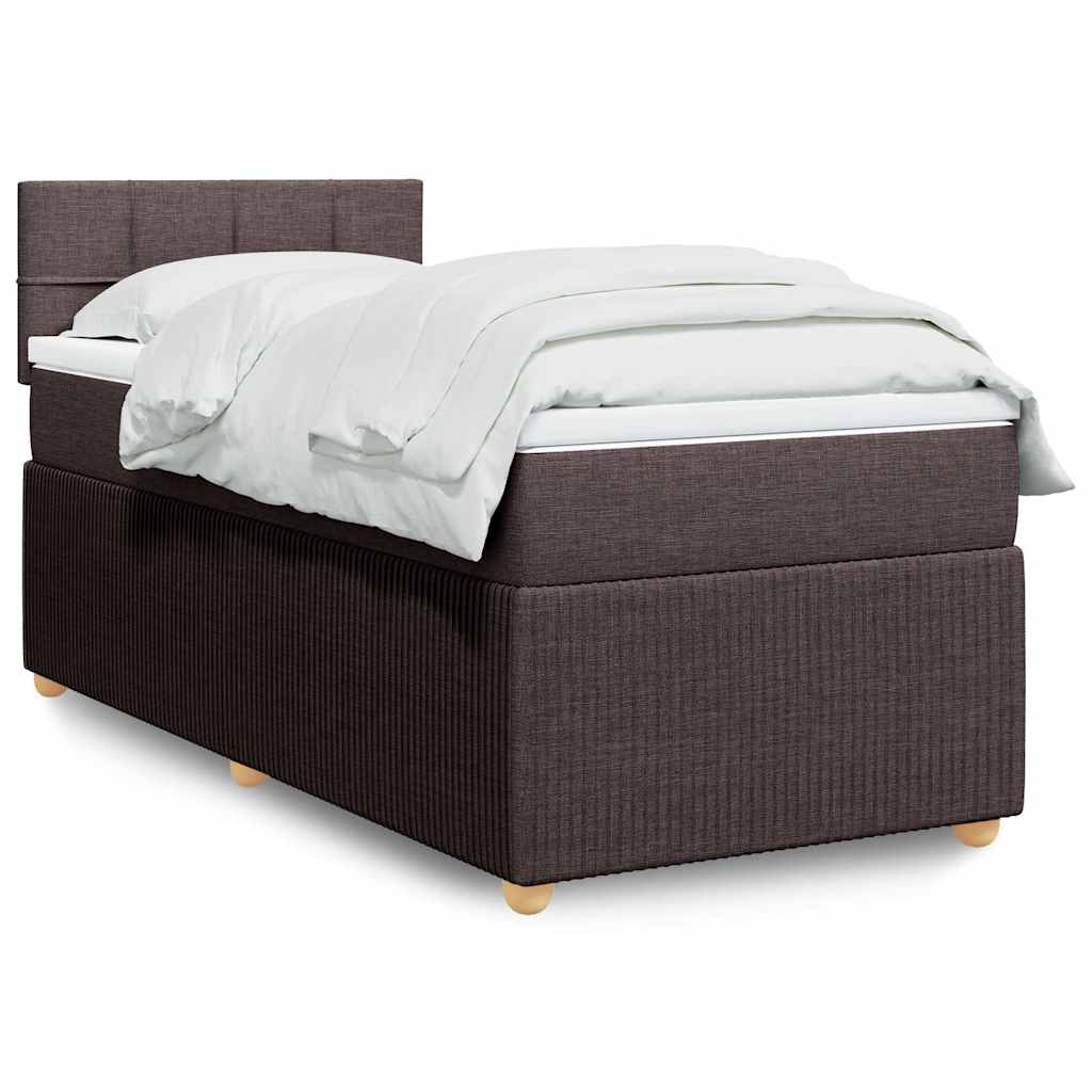 Sommier à lattes de lit avec matelas Marron foncé 80x200 cm - XIOS