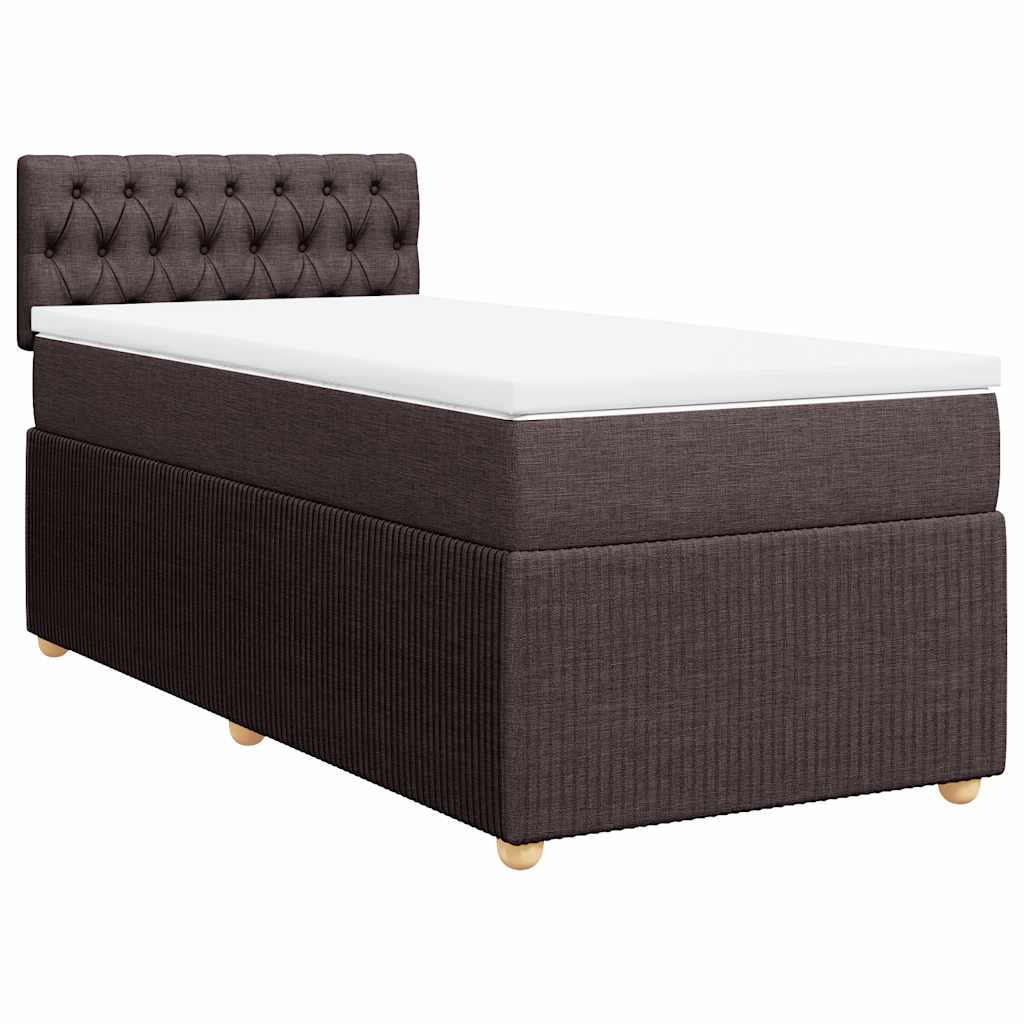 Sommier à lattes de lit avec matelas Marron foncé 80x200 cm - XIOS