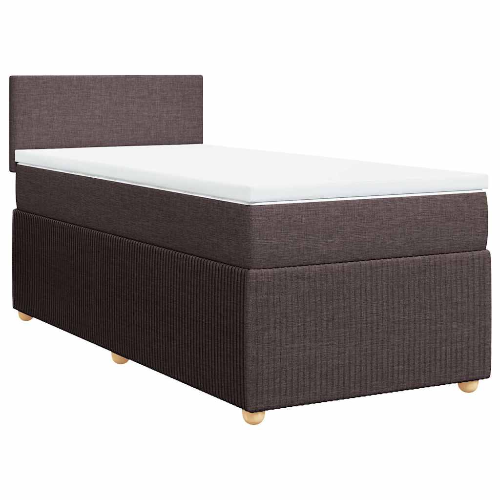 Sommier à lattes de lit avec matelas Marron foncé 90x200 cm - XIOS