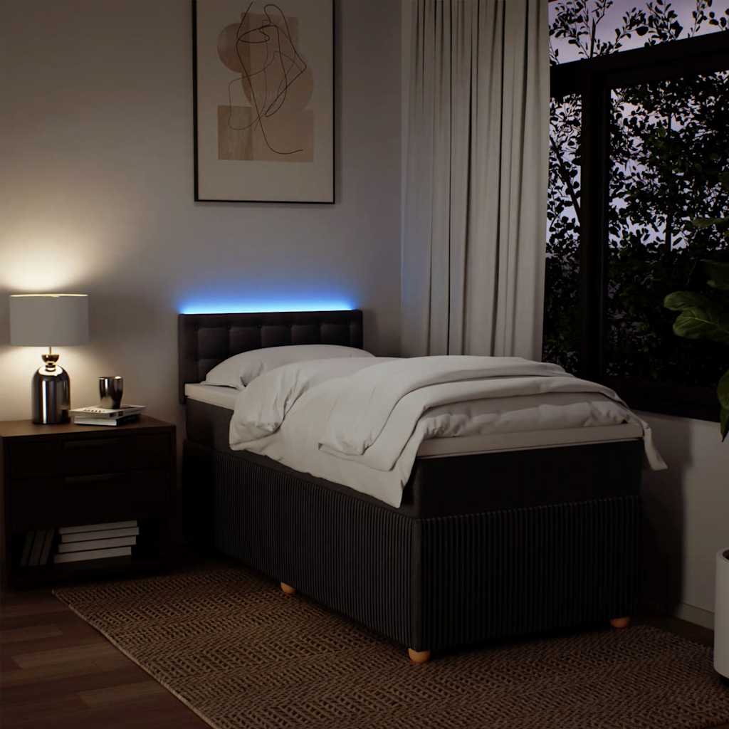 Sommier à lattes de lit avec matelas Marron foncé 90x200 cm - XIOS