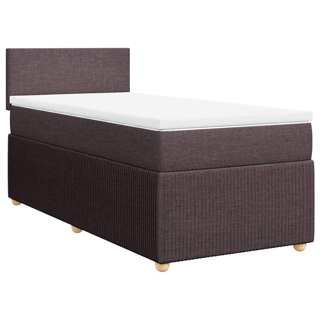 Sommier à lattes de lit avec matelas Marron foncé 100x200 cm - XIOS